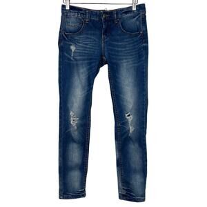 Free People Denim‎ Women's Size 28 Distressed Skinny Blue Jeans